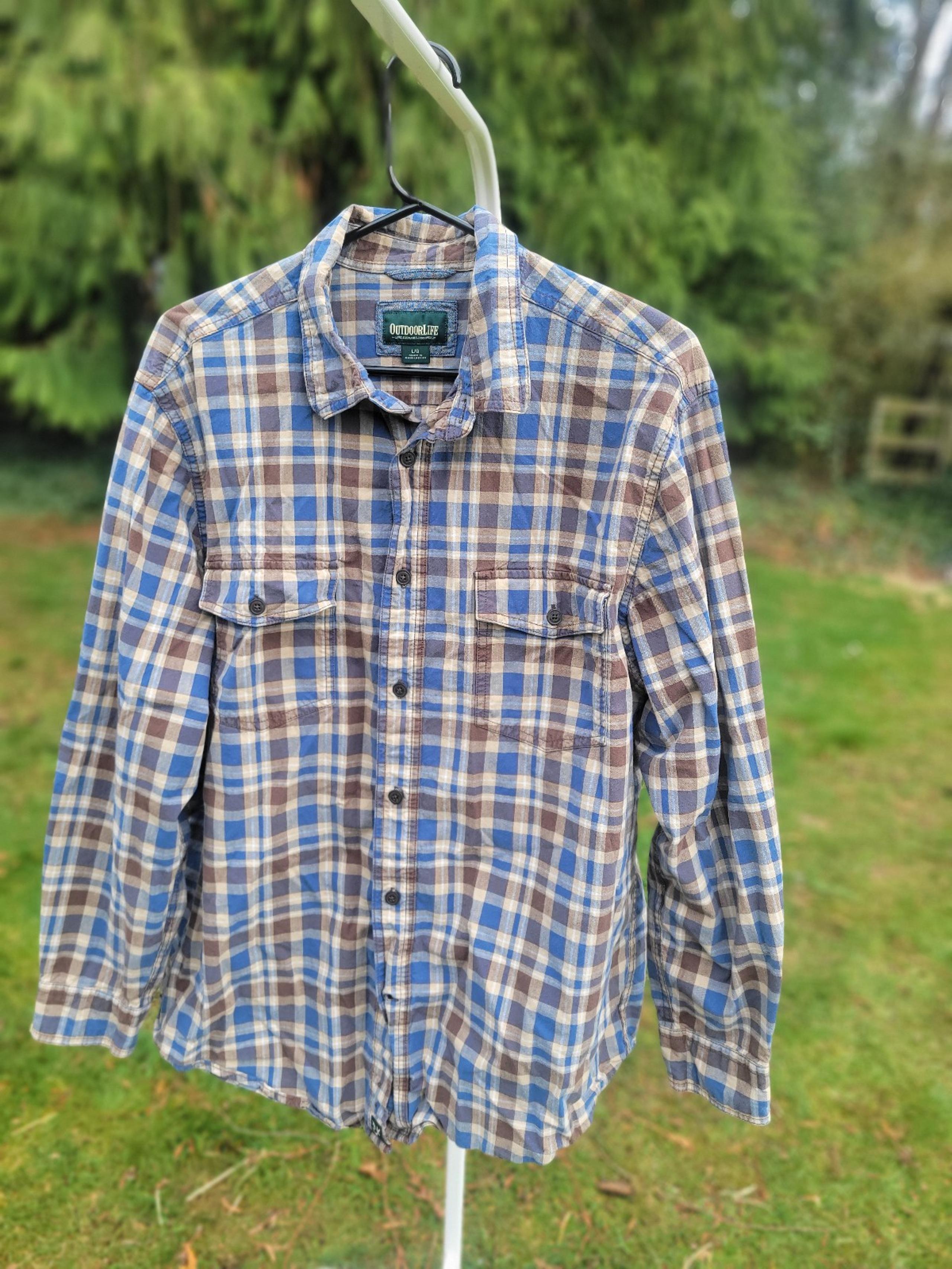 Outdoor Life Plaid Button-Up Shirt