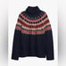 NWT Gap 24/7 Split-Hem Fair Isle Sweater Size L