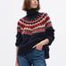 NWT Gap 24/7 Split-Hem Fair Isle Sweater Size L