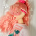 Licca Castle fun OOAK doll Jenny Friend Tamaki Pink Pony tail with Barbie dress