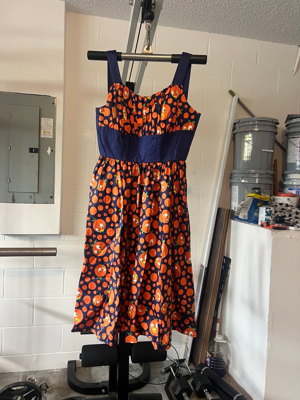 DISNEY DRESS SHOP ORANGE BIRD DRESS xs