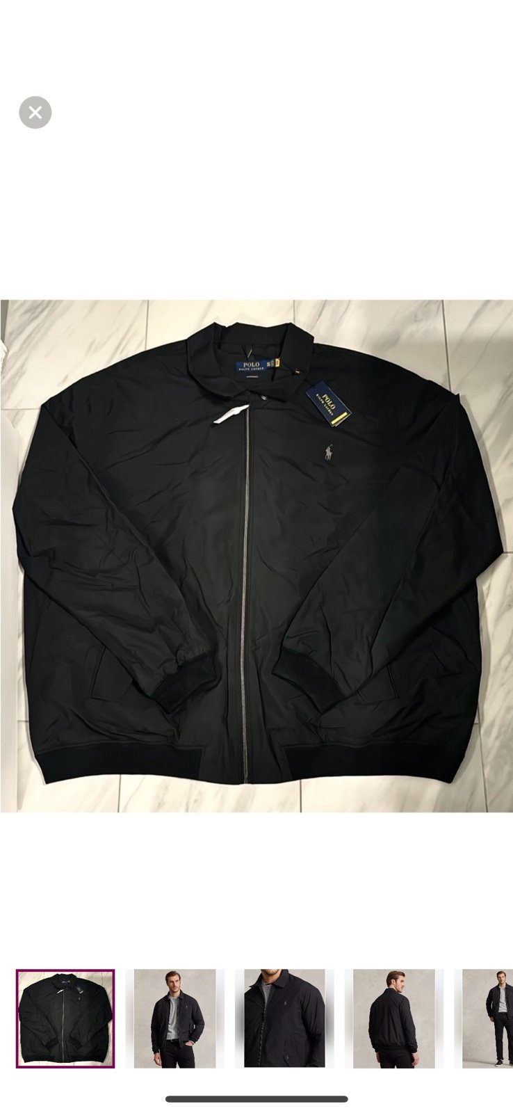 Men's Polo Ralph Lauren Big and Tall Packable Water-Repellent Jacket