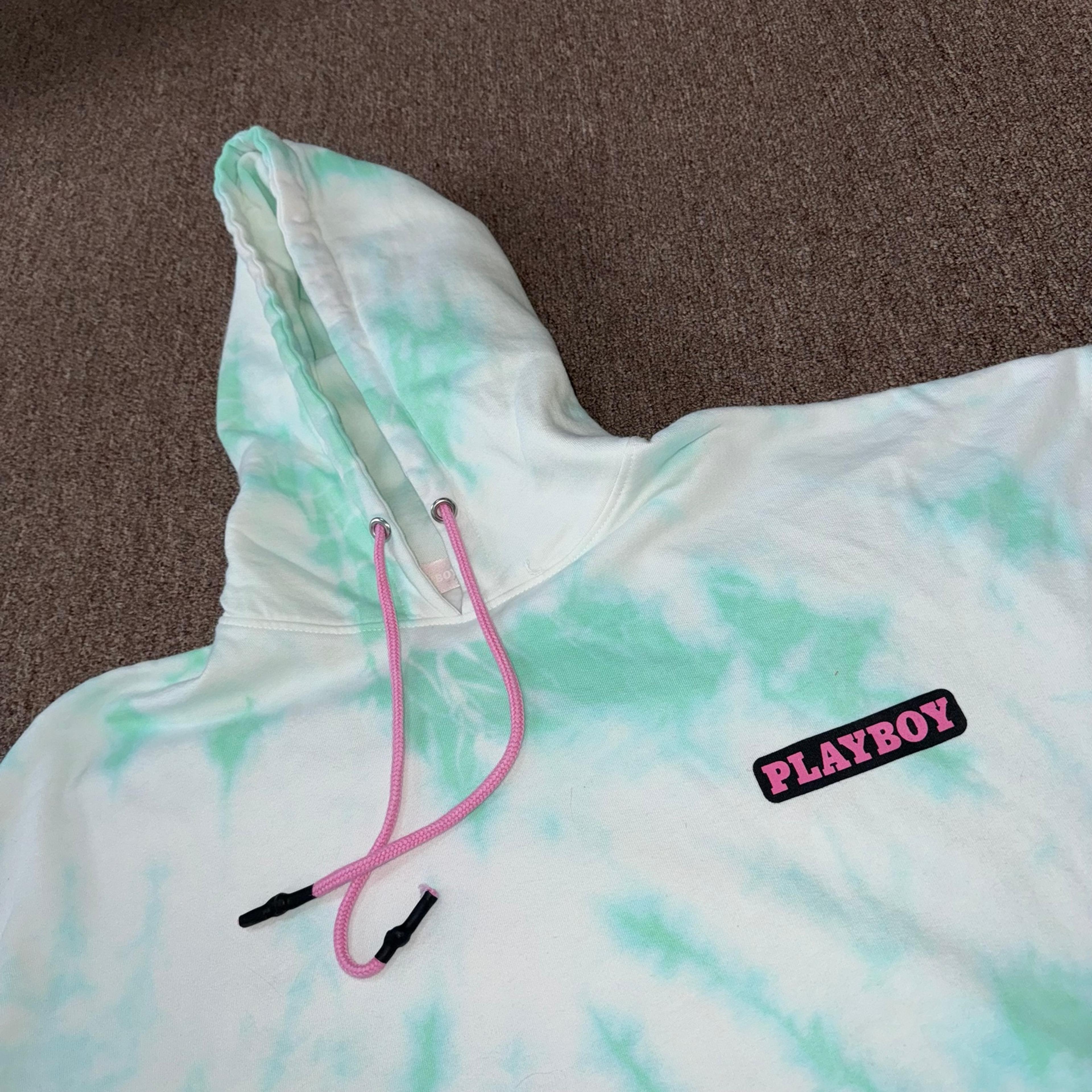 Missguided playboy hoodie tie dye Clearance