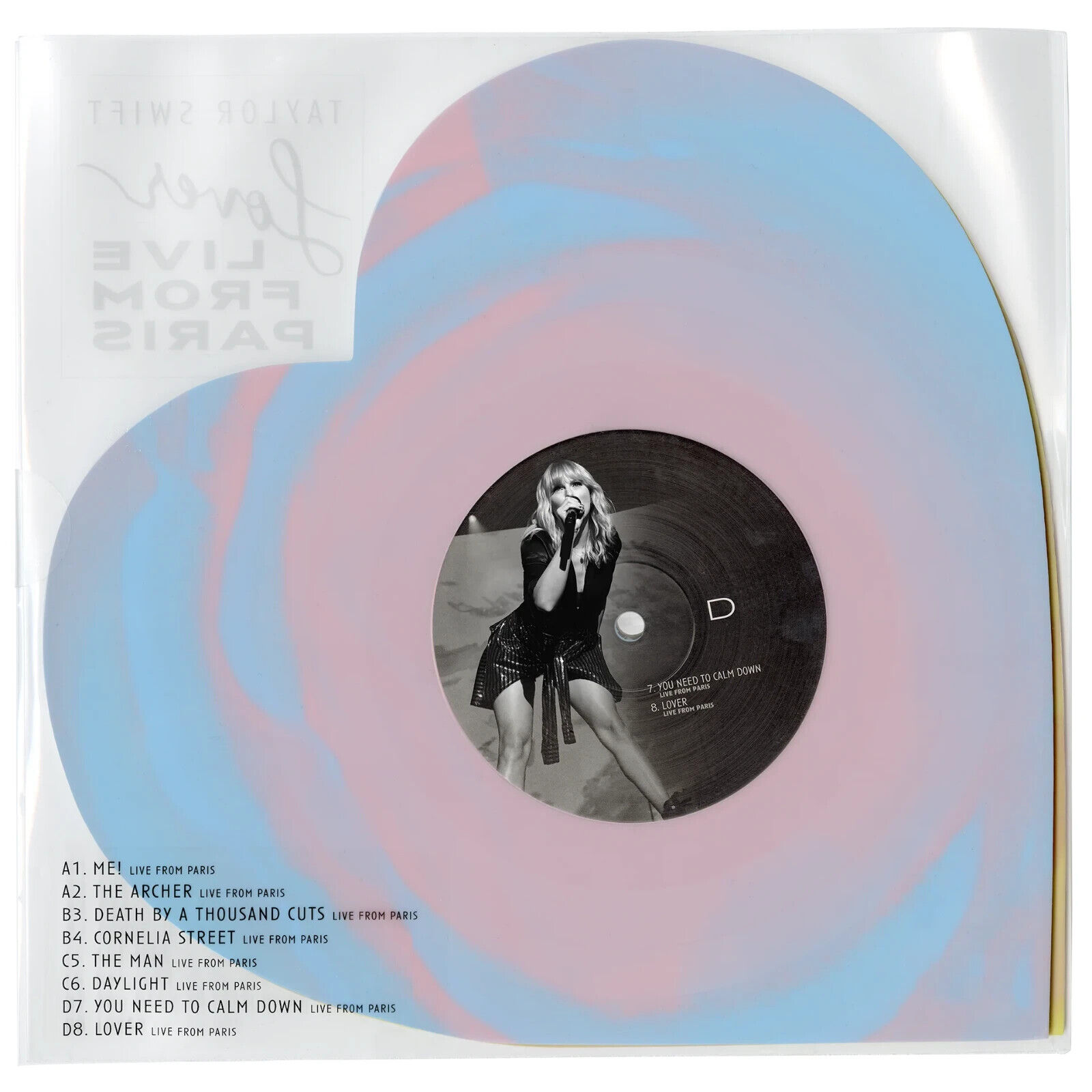Taylor Swift - Lover Live From Paris Limited Heart Shaped Vinyl 2025