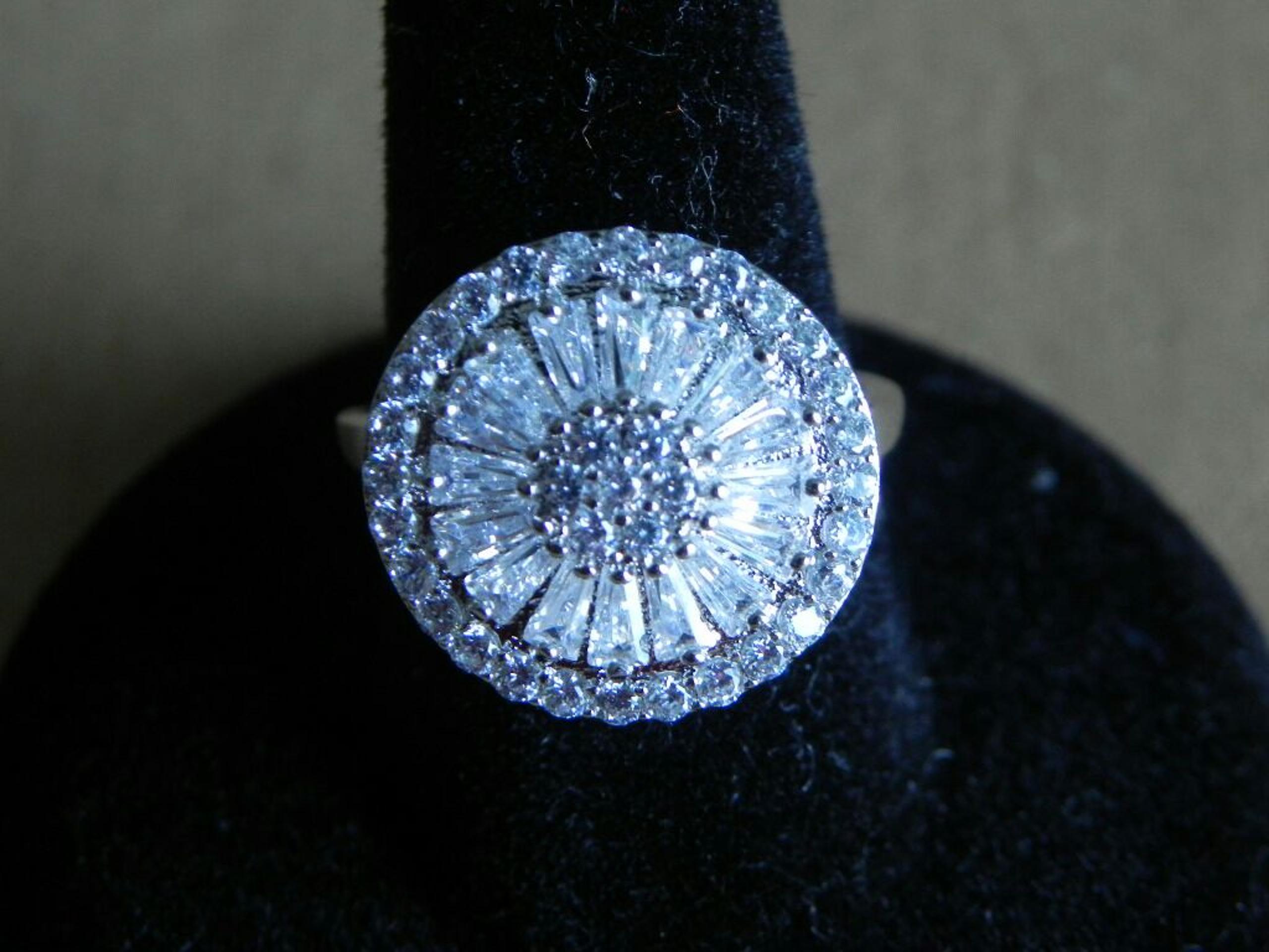 Resizable Clear CZ Ring