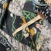 Free People Floral Blue Long Sleeve Single Shoulder Top (M)