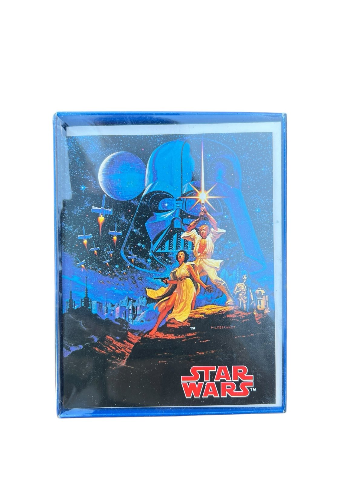 Vintage Star Wars Greeting Card Original 1977 Drawing Board Set of 10 Full Box