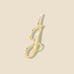 Initial J solid gold pendant plus 18” solid gold chain