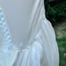 Vtg Lip Service White Velvet Satin Medieval Renaissance Fairy Bell Lace Sleeves
