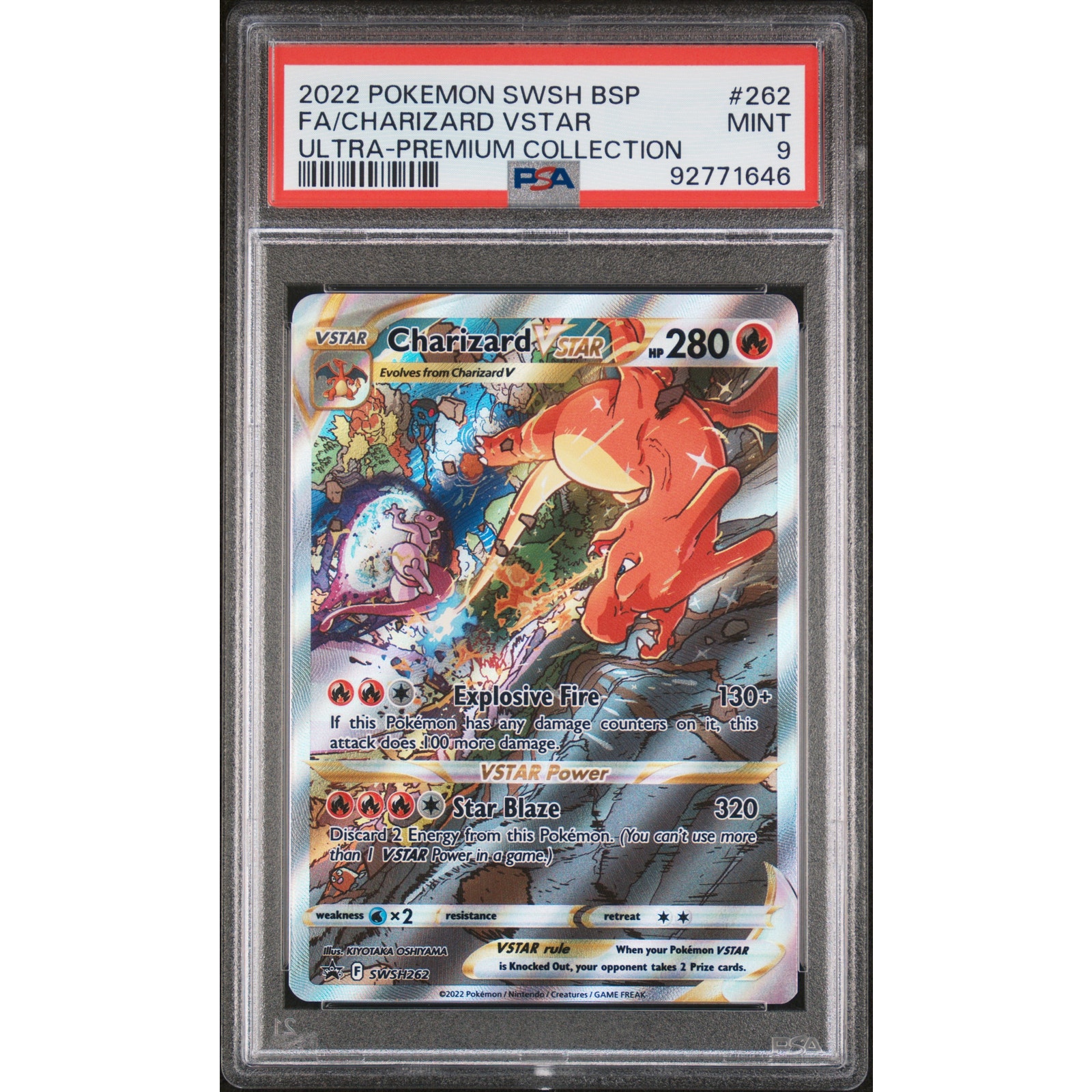 PSA 9 MINT Charizard VSTAR SWSH262 Pokémon Black Star Promo Full Art (CGC/BGS)