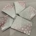 Tutanka Japan Shippo Yaki Cloisonne Enamel Serving Pin Trays Floral Set of 5
