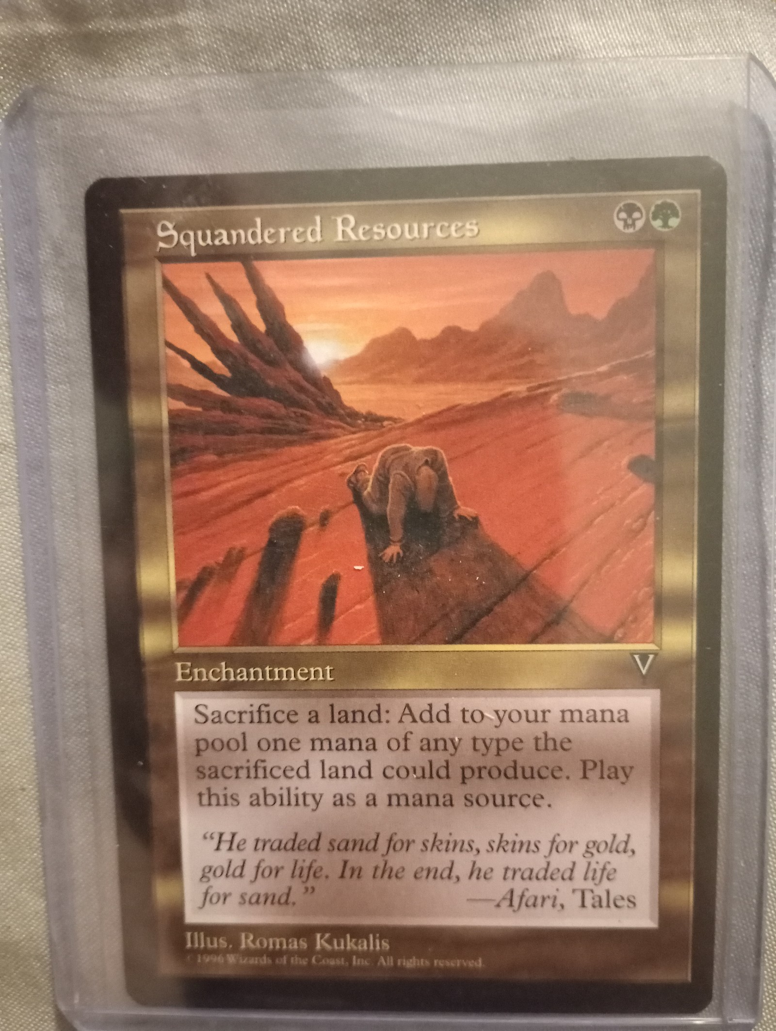 Squandered resources MTG Magic the gathering card