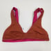 L*Space One Wave Reversible Bikini Top in Amber Pink Size Medium NWT