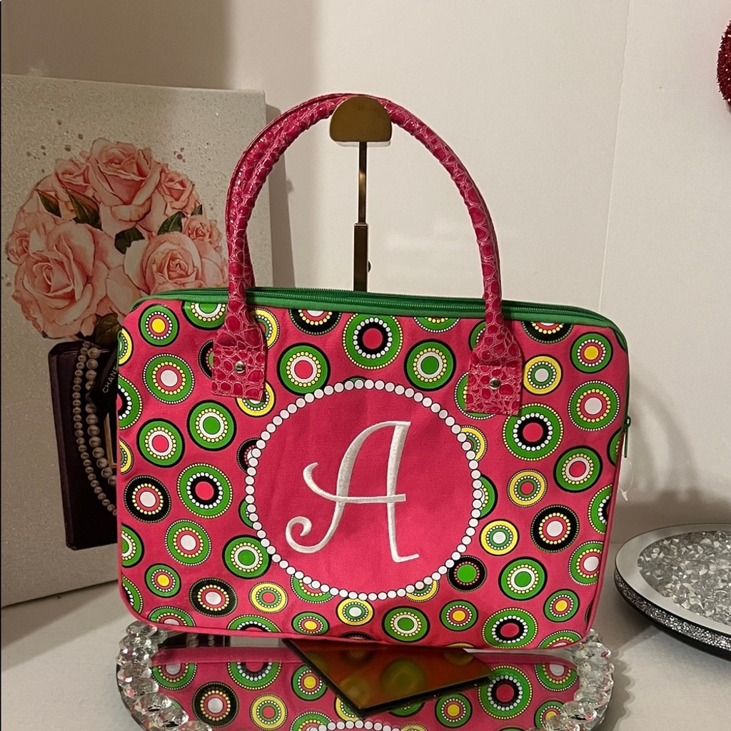 MSC NWOT Mainstreet Collection Initial "A" Laptop bag 15x11