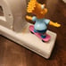 Bart The Simpson FM Alarm Clock Radio 1990 Skateboarding Vintage Time To Go