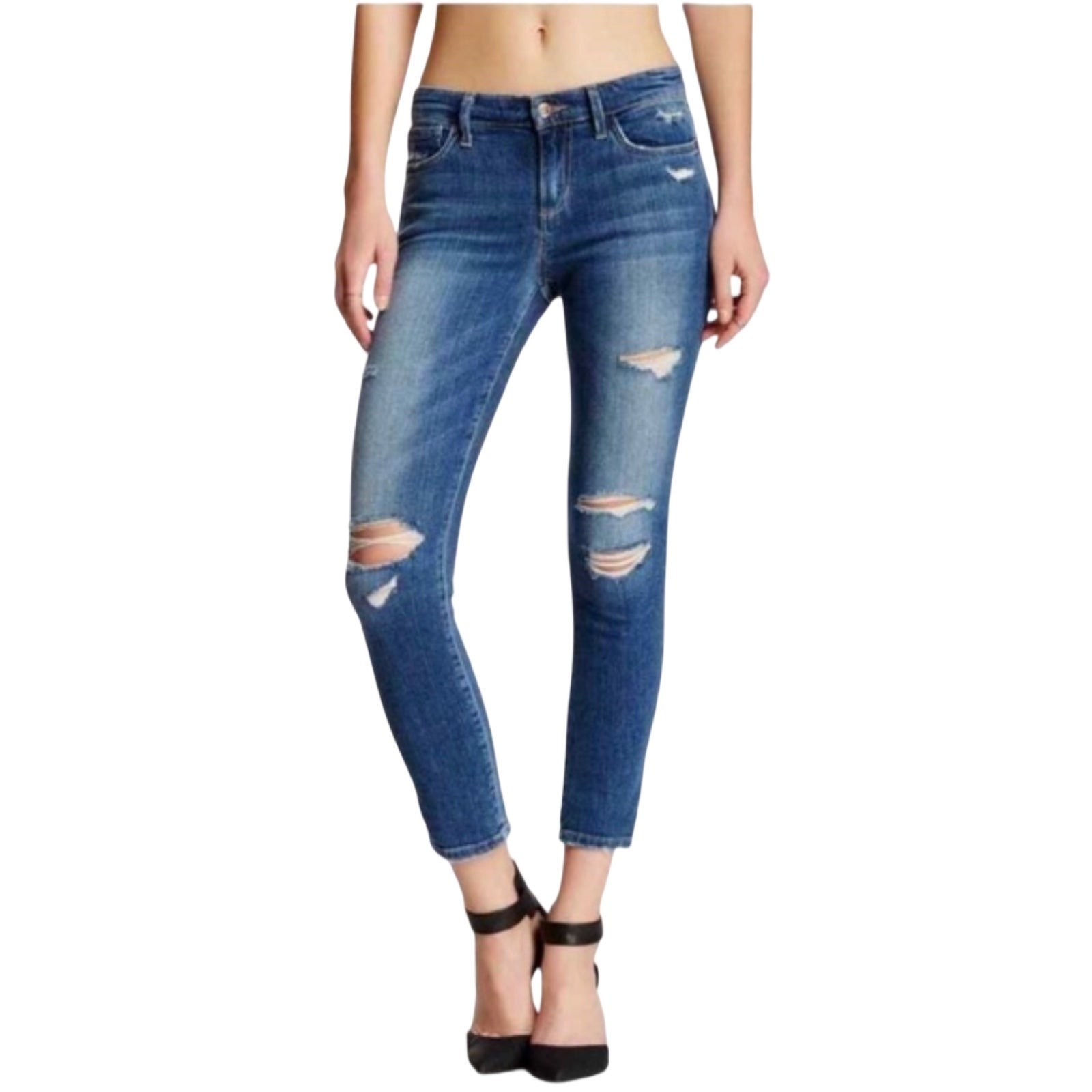 Joe Jeans | Women’s Skinny Cropped Distressed Keagan Wash Denim - 26