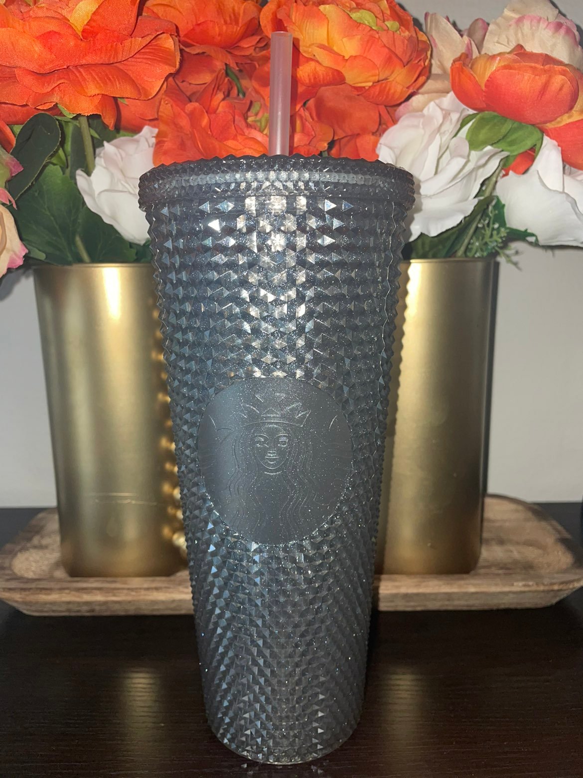 Starbucks Glitter Grey Tumbler