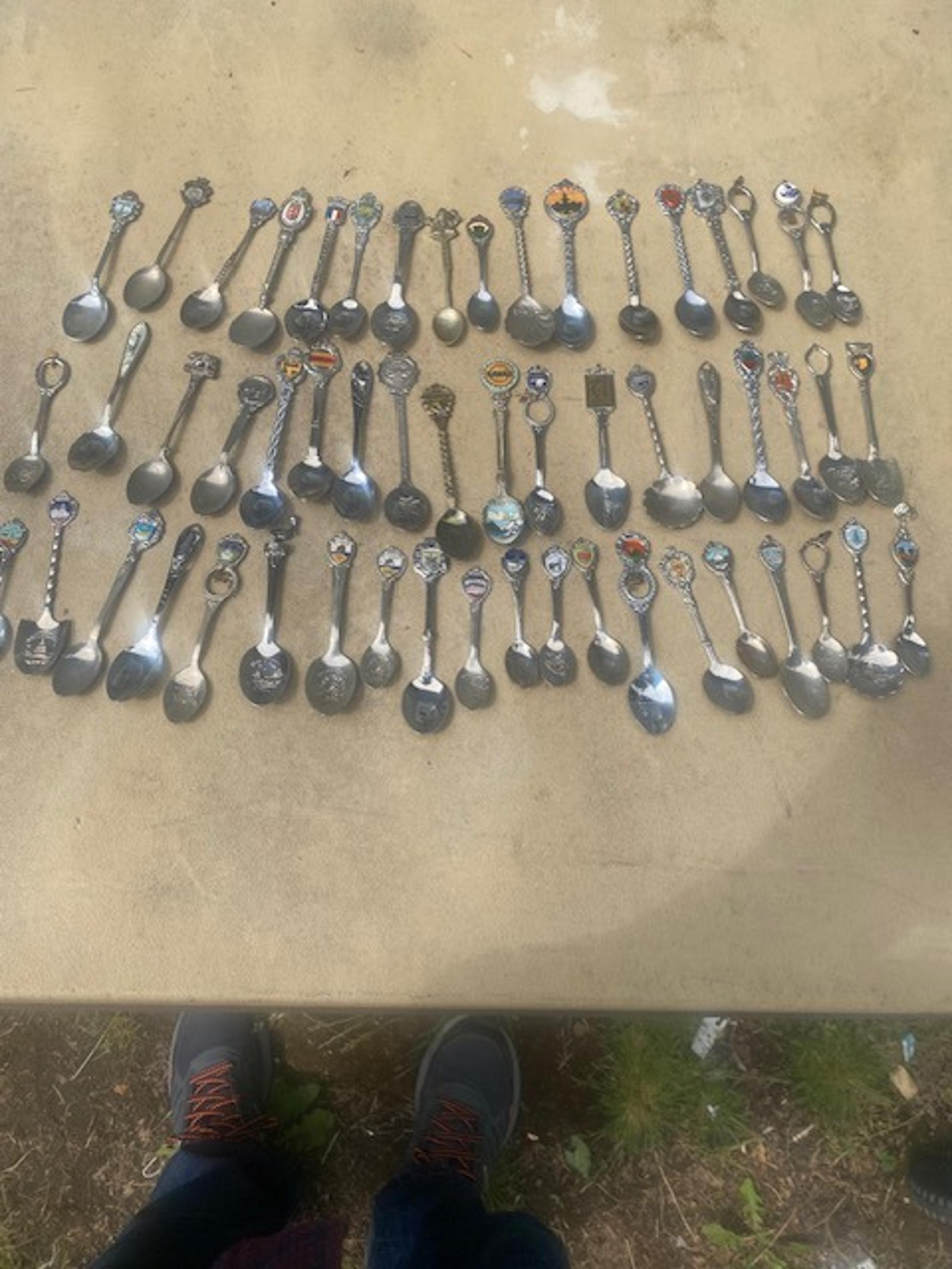 vintage souvenir spoons lot