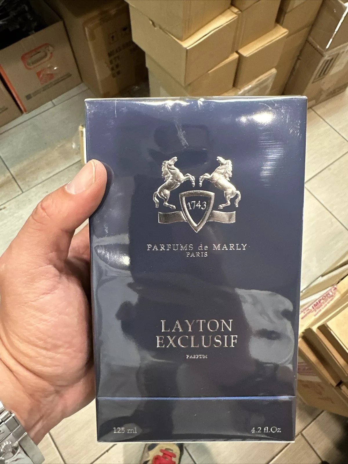 LAYTON EXCLUSIF EDP 4.2oz/125ml PARFUMS DE MARLY PARIS 1743 EDITION ROYALE NEW