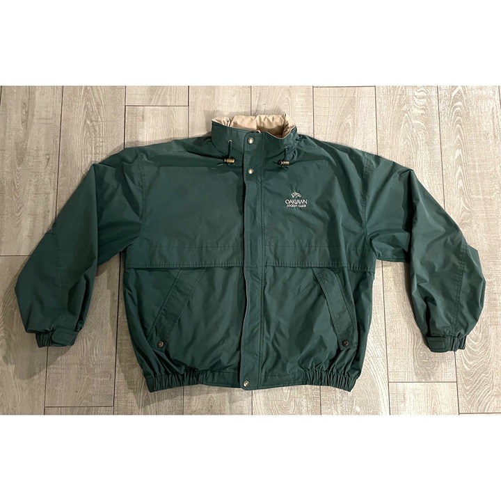 Vintage Oaklawn Jockey Club Tri-Mountain Zip Jacket Men's Size 2XL Hot Springs
