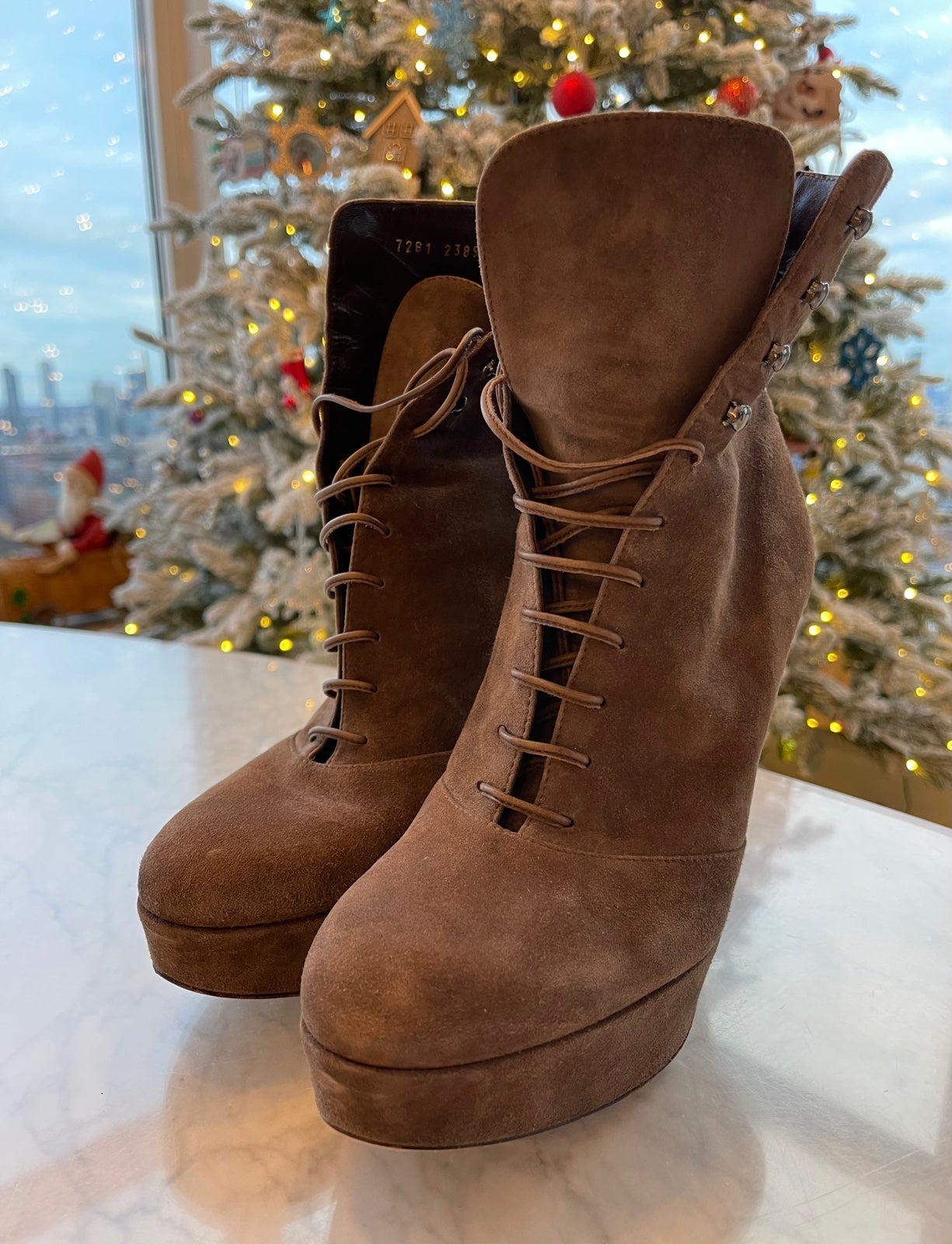 Gianvito Rossi brown booties