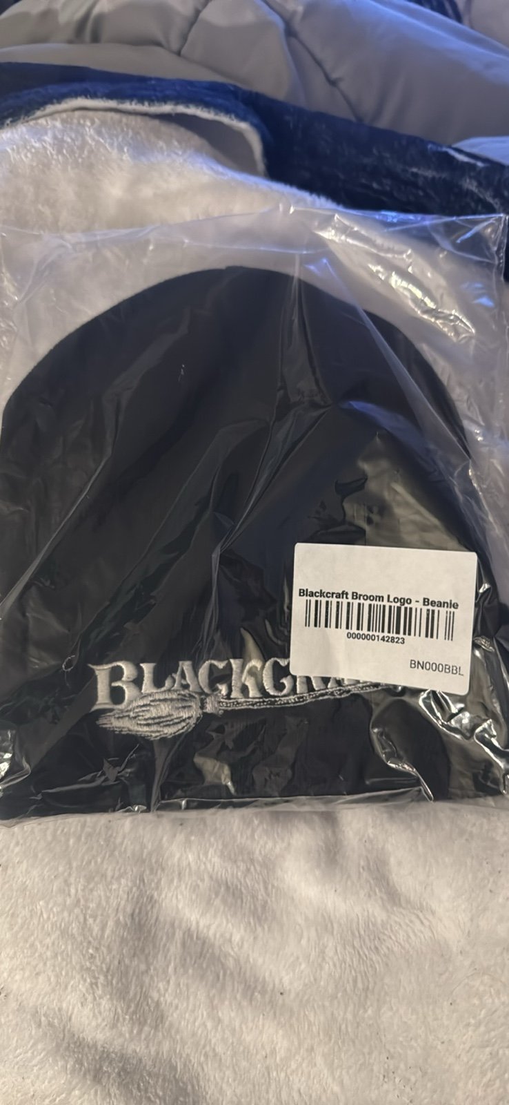 Blackcraft broom logo beanie