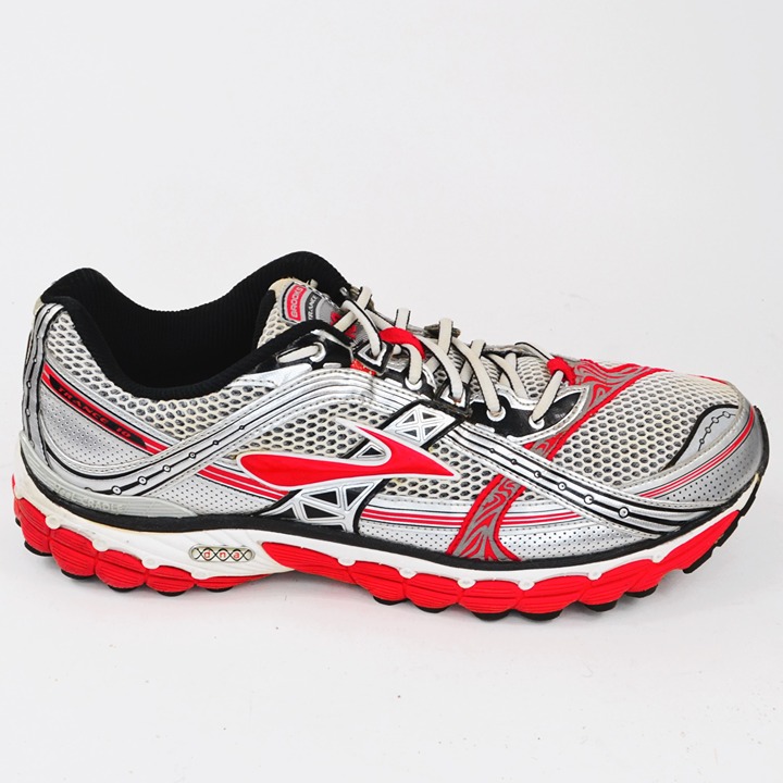 Brooks Trance 10 Men's Size 13 Silver & Orange Athletic Running Sneakers