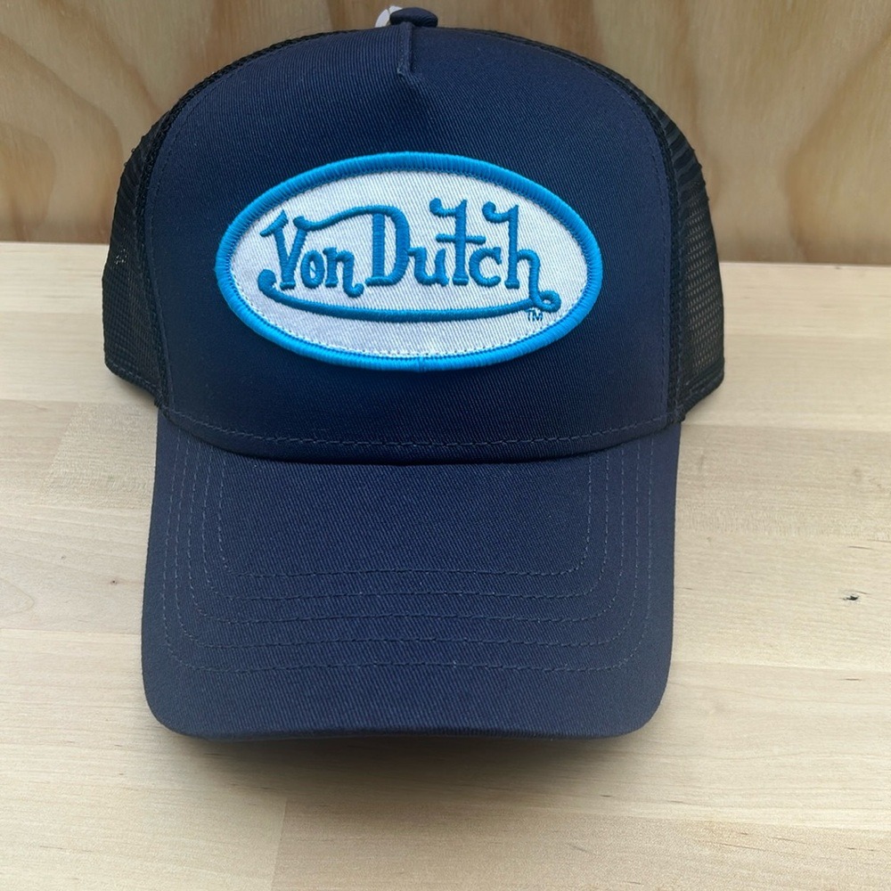 Von Dutch Classic New Trucker Hat Navy Blue