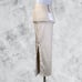 RE ONA Side Split Skirt - Ivory