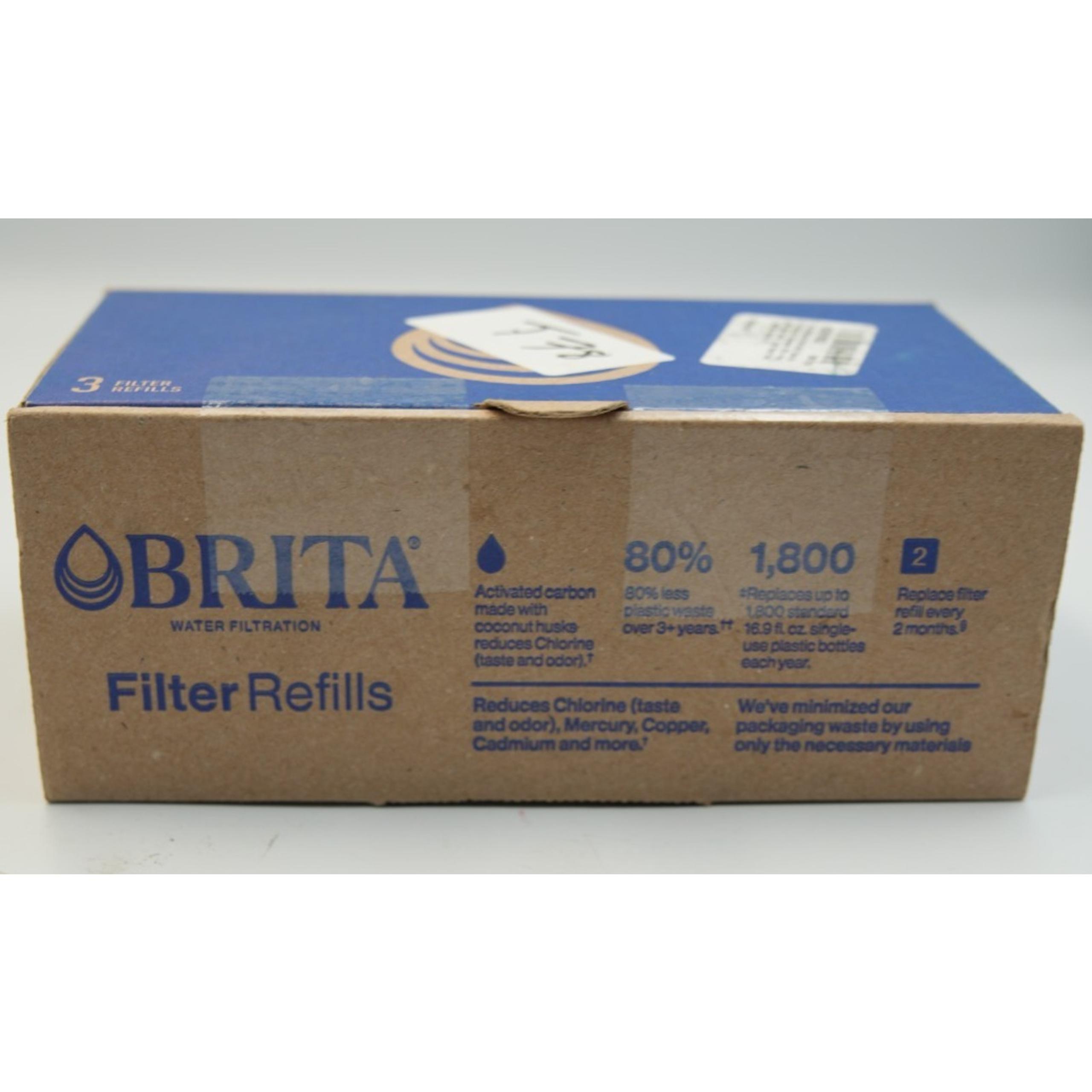 BRITA Water Filtration System Filter Refills 3 Count - NEW