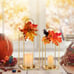 Lanterns Decorative Indoor Set of 2: Gold Lanterns for Table Centerpieces