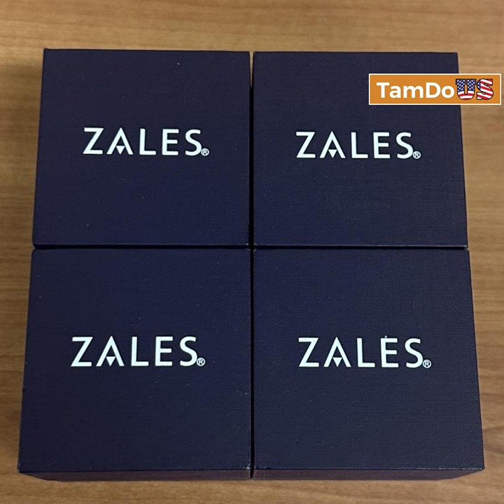 (Lot of 4) Zales Jewelry box EMPTY Earring, Bracelet, Necklace Ring