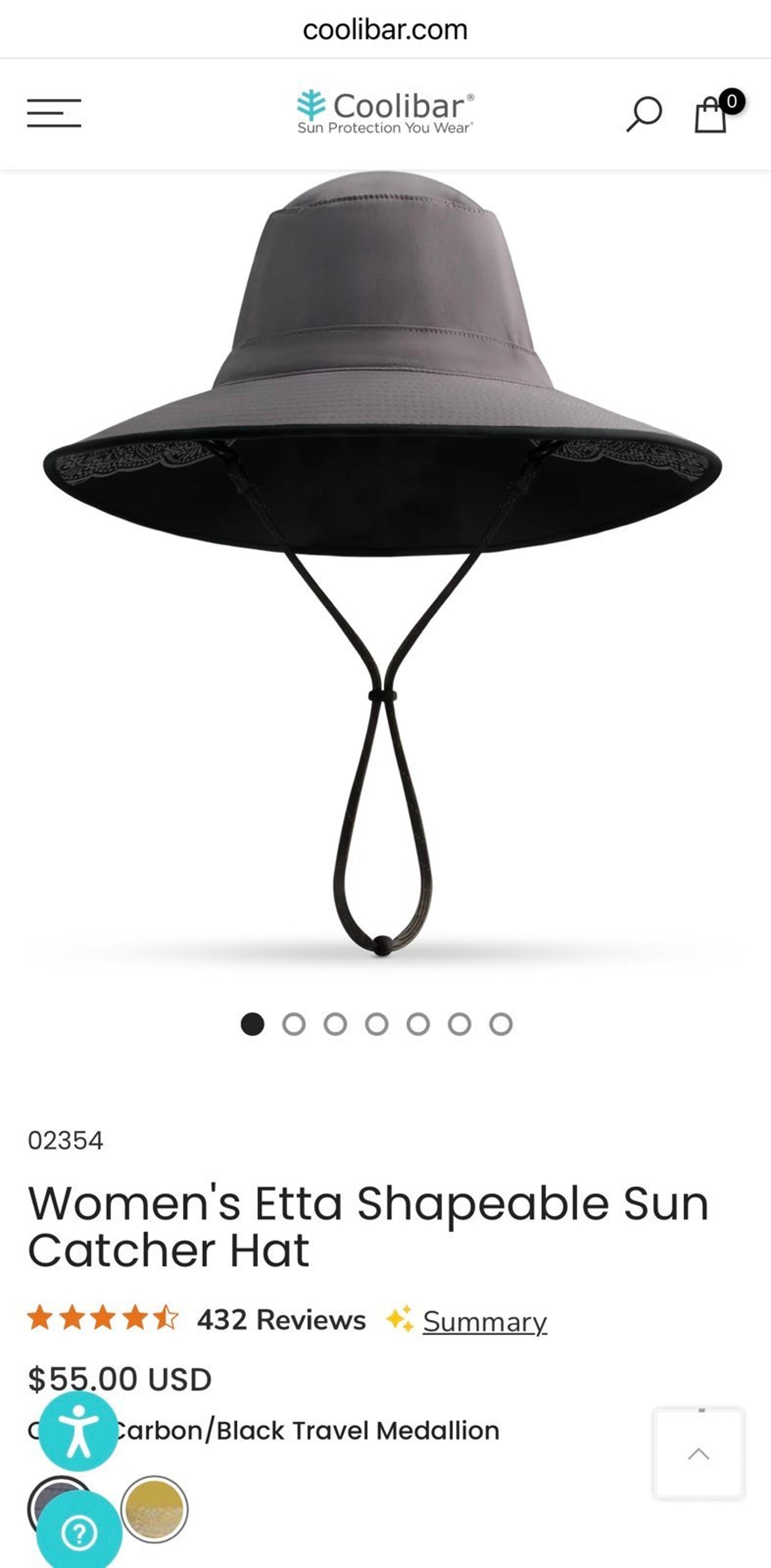 Coolibar Women's Etta Shapeable Sun Catcher Hat