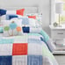 Pottery Barn Kids Dr Seuss The Lorax Happy Patchwork Quilt, Full/Queen