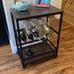 Bar Cart, Wine Cart With Wheels, Wine Rack Table, Kitchen Serving Cart