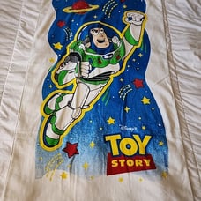 Vintage Disney 90's Toy Story 100% Cotton Towel Beach Movie Pixar. 58x29 NWT