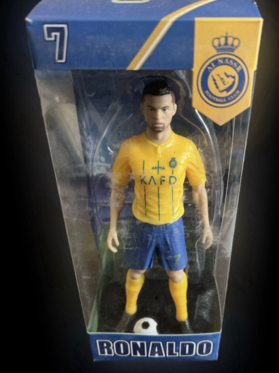 (NEW) Cristiano Ronaldo Collectible Action Figure Al-Nassr Jersey & Soccer Ball
