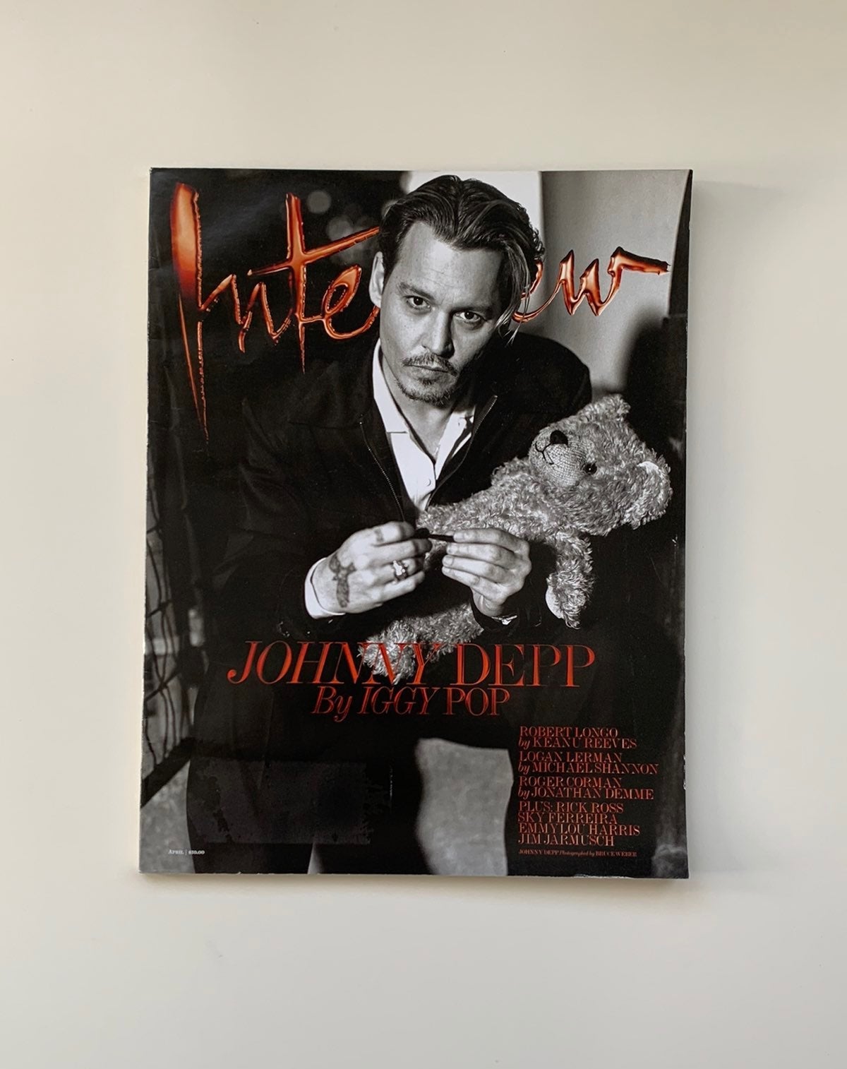 Interview Magazine- Johnny Depp- April 2014