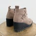 Eileen Fisher Tinker Suede Ankle Wedge Booties