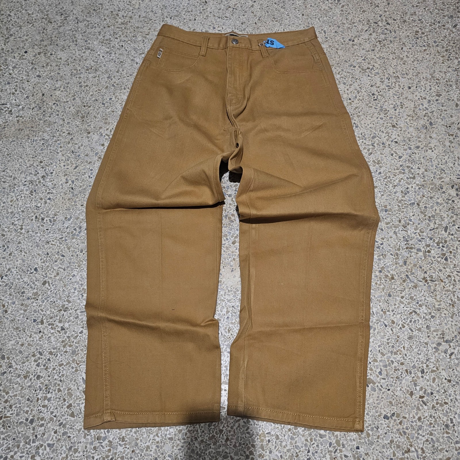 SouthPole Vintage Wide Leg Baggy Jeans Size 34 Men Relaxed Straight Y2K Khaki