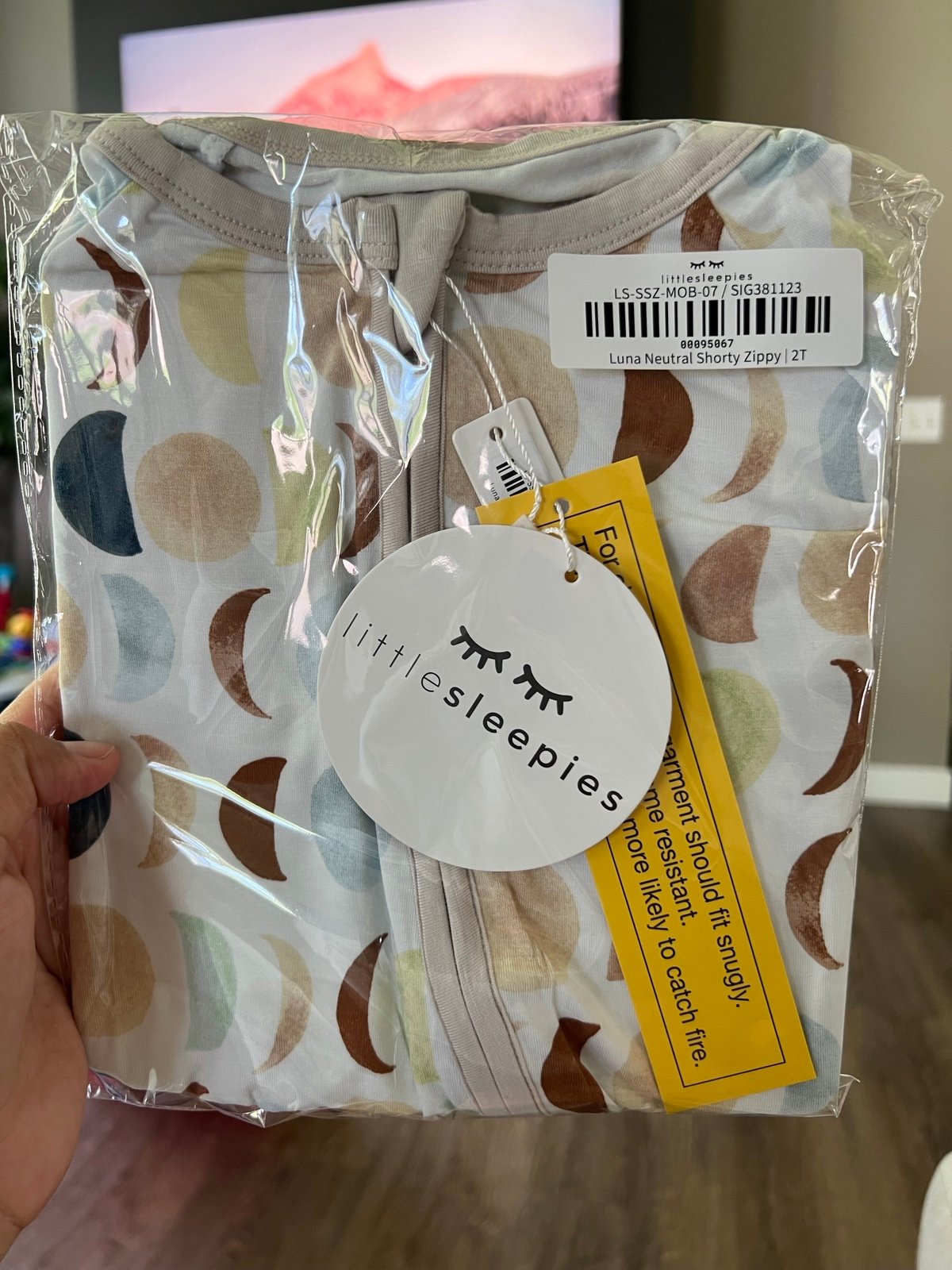 Little Sleepies Luna Neutral Shorty 2T