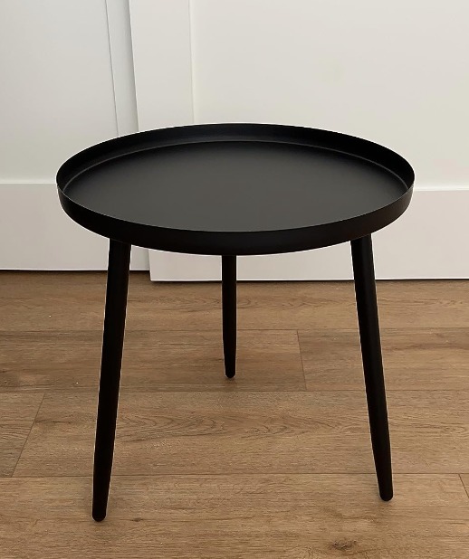 Accent Side End Table Waterproof Metal Structure Great 16.9 D x 16.9 W x 18.1 H