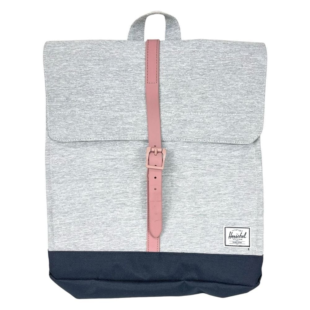 Herschel Supply Co | City Mid Heather Gray & Black w/ Rose Closure Backpack Bag