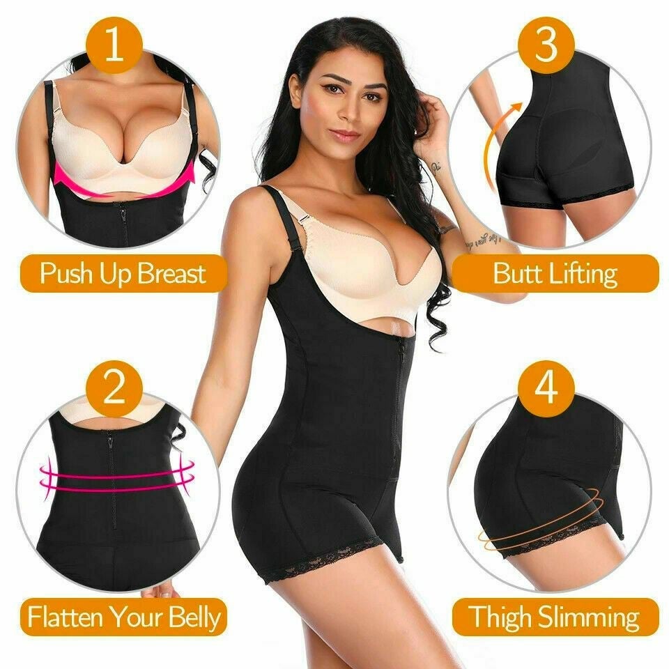 Waist trainer bodysuit slim shaper