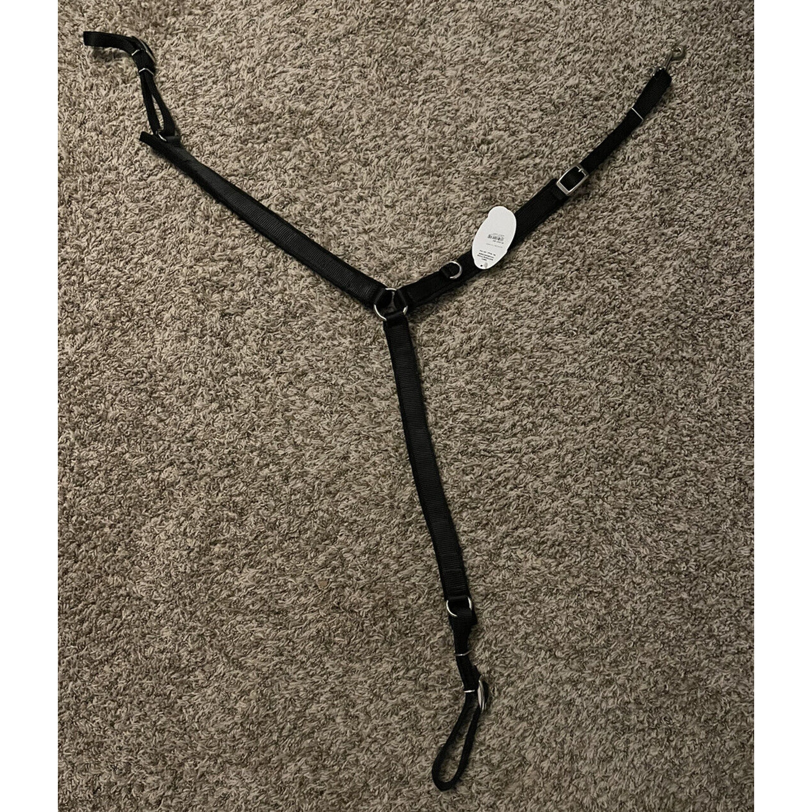 Weaver Leather Felt Lined Ring-In-Center Breast Collar Pony Black