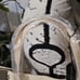 NWT Sondra Roberts Cream/Olive Vegan Leather and Canvas Stitch Bag