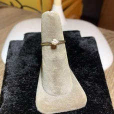 14KT WHITE GOLD VINTAGE DIAMOND RING