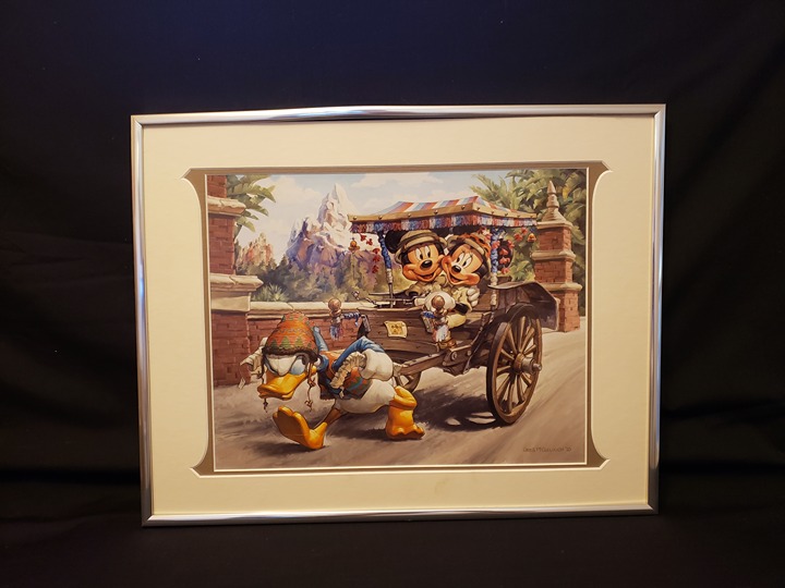 Disney Greg McCullough Print 14x18 Animal Kingdom Expedition Everest SIGNED