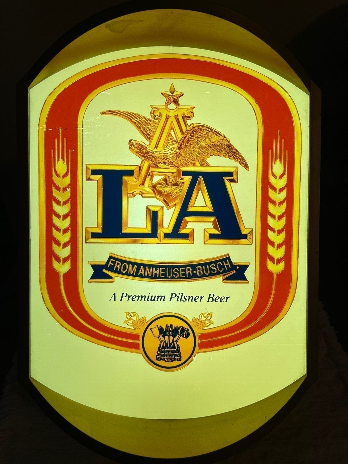 (LA)Anheuser-Busch Beer Sign (Vintage 1984)