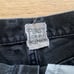 Furst Of A Kind - Distressed High Waist Shorts in Black Denim